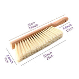 OAKART Counter Brush Oiled Beech Wood Handle Soft Bristle 14 Inch Long (Yellow)