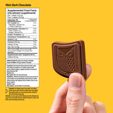 AWAKE - Caffeinated Chocolate Bites - Mint Dark Chocolate, 50 Bites - 50mg Caffeine - Individually Wrapped Energy Bites - Coffee Alternative