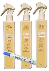 Tyler Candle Company - Spray On Demand - HIgh Maintenance fragrance - 227g / 8oz, Clear (8 Fl oz (Pack of 3)) w/a Stain remover pen