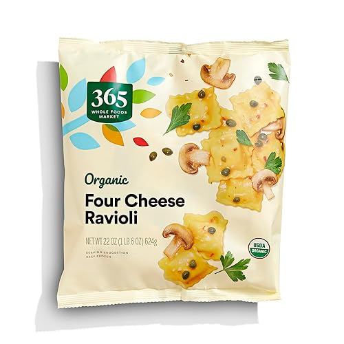 365 by Whole Foods Market, Organic Four Cheese Ravioli, 22 oz, (Frozen)