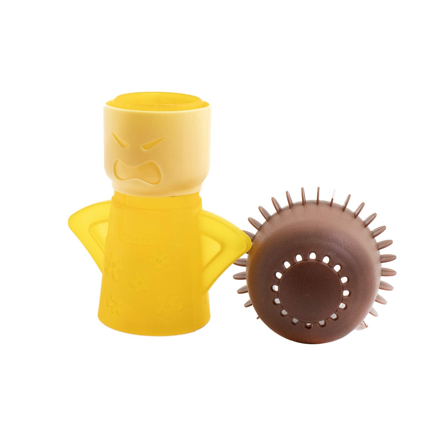 PPINA Microwave Cleaner Steam Angry mama Easily Cleans the Crud In Minutes. Fast Action Steam Kitchen Gadget,Just Add Vinegar and Water (yellow)