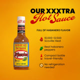 El Yucateco XXXtra Hot Habanero Sauce, 4 fl oz, Pack of 3
