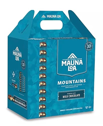 Mauna Loa Milk Chocolate Covered Macadamias - 4.3 oz (Pack of 10 Boxes)