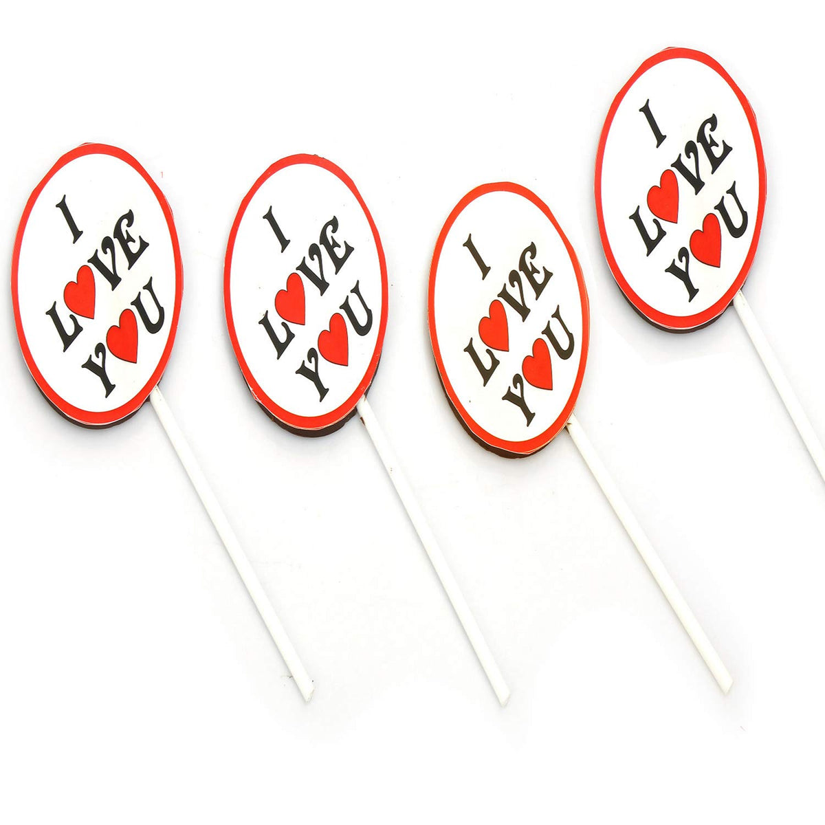 Ghasitaram Gifts Valentine Gifts Chocolates - Set of 8 Special I Love U Lollies