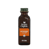 Simply Organic Orange Flavor, 2 Ounce Glass Jar, Tart Citrus Flavor for Desserts, Smoothies, Tea, and More