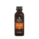 Simply Organic Orange Flavor, 2 Ounce Glass Jar, Tart Citrus Flavor for Desserts, Smoothies, Tea, and More
