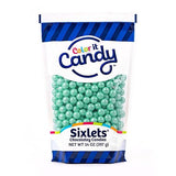 Color It Candy Shimmer Turquoise Sixlets 14 Oz Stand Up Bag - Perfect For Table Centerpieces, Weddings, Birthdays, Candy Buffets, & Party Favors.