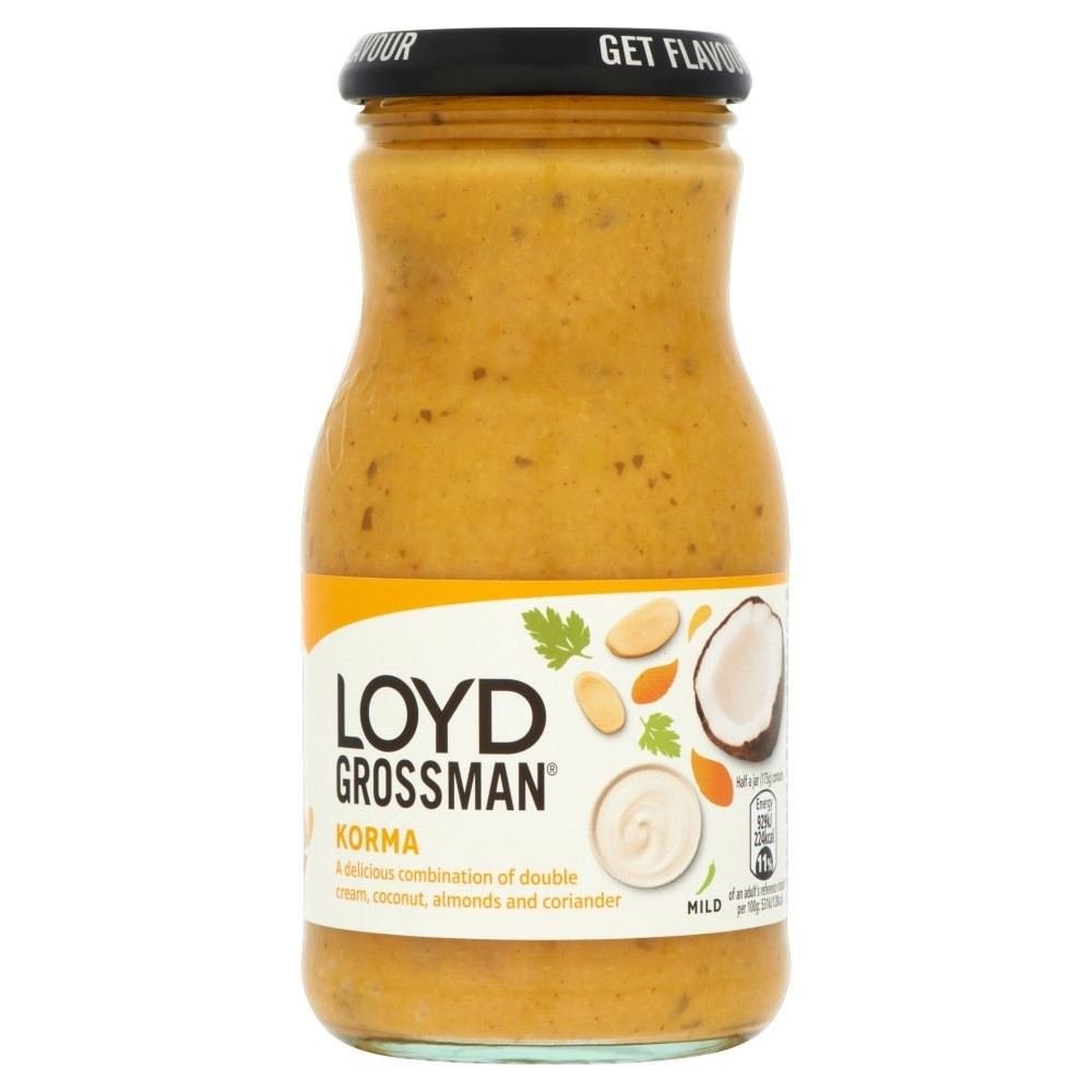 Loyd Grossman Korma Curry Sauce (350g) - Pack of 2