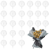 30 Pieces Clear Chocolate Box Holder DIY Bouquets Supplies Plastic Fill Ball Candy Bouquet Wrappers Truffle Chocolate Packaging Case, Anniversary