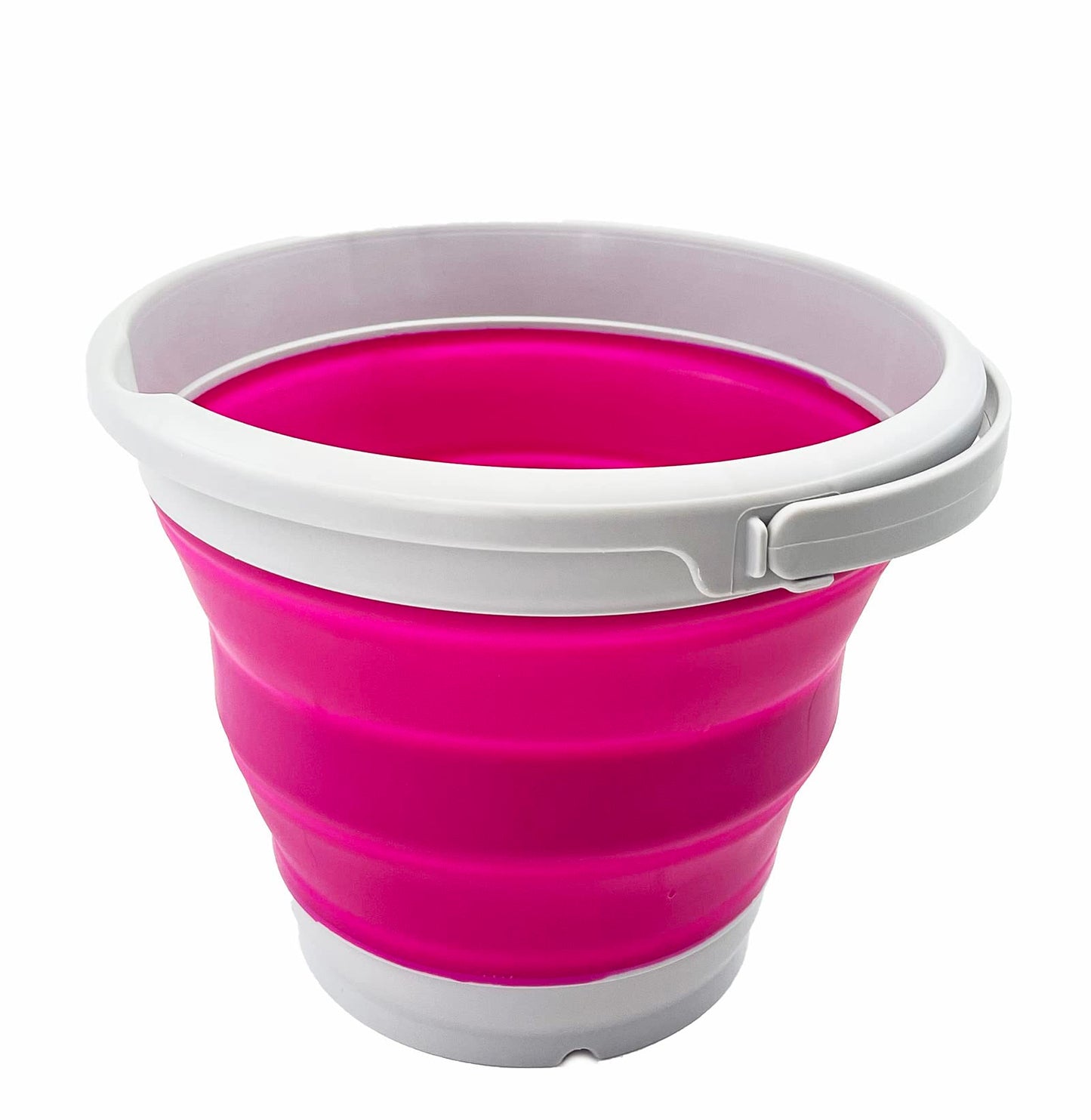 SAMMART 5.5L (1.4 Gallon) Collapsible Plastic Bucket - Foldable Round Tub - Portable Fishing Water Pail - Space Saving Outdoor Waterpot