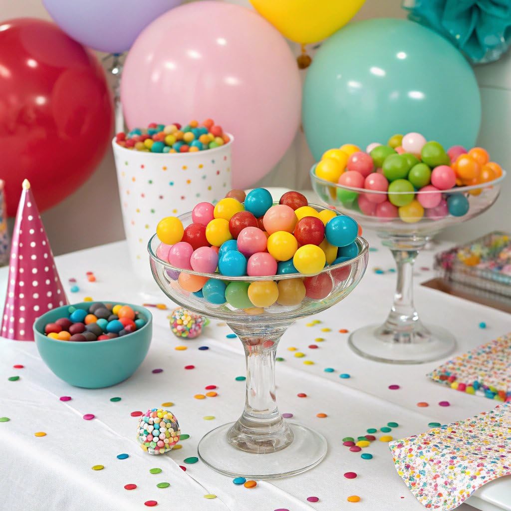 Candy Envy - Assorted Gumballs - 1 Inch - Approximately 113 Per 2lb Bag - Bulk Assorted Candy - North American Made & Kosher Certified