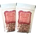 Trader Joe’s Candy Cane Chocolate Covered Almonds 8oz 227g (Two Tubs)