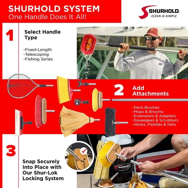 Shurhold 2110 Hammerhead Brush Boat and Automotive Cleaning Brush
