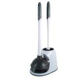 Bath Bliss 2 Pack 2-in-1 Bowl Brush & Plunger in White