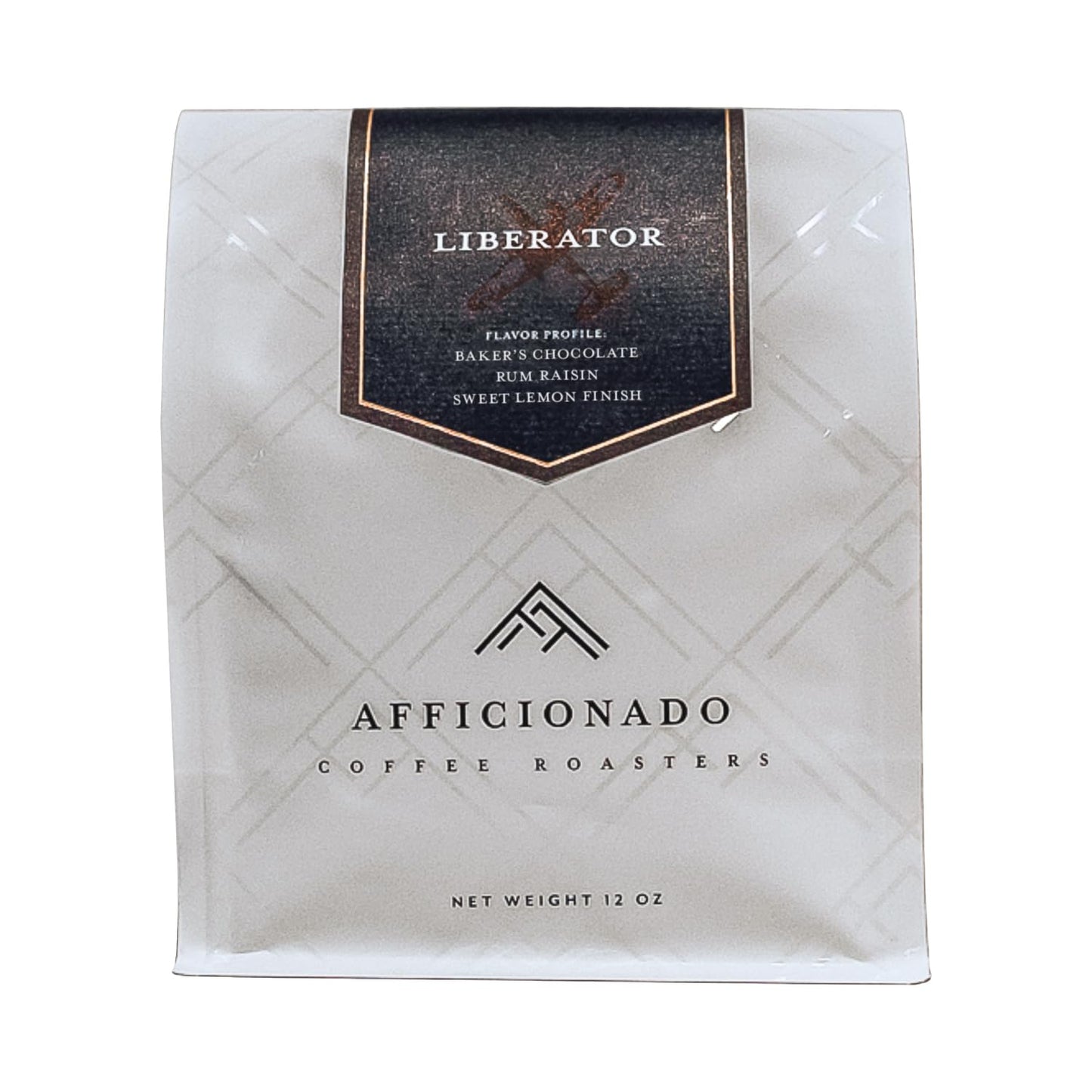 Afficionado Coffee Roasters | Medium Roast Arabica Coffee | 12 Ounce Bag (Liberator, Whole Bean)