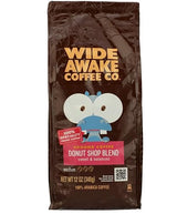 Wide Awake Coffee Donut Shop Blend Ground Coffee, 12 Ounce