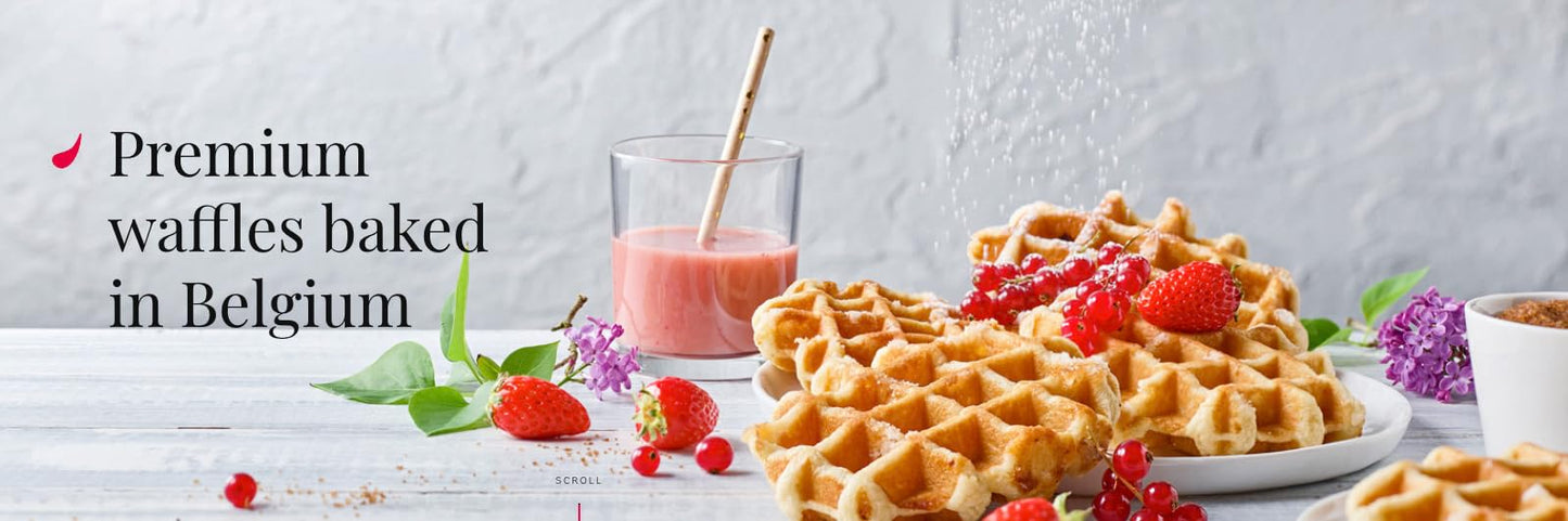 Avieta Belgian Pearl Sugar Waffles, 8 Individually Packed 1.94 Ounce W/GreenZep Sticker