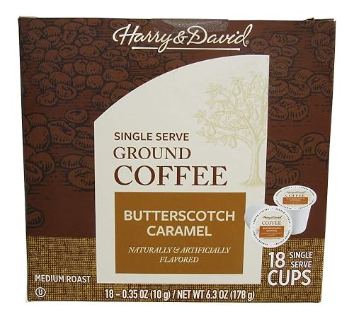 Harry & David Single Serve Coffee Cups Butterscotch Caramel - 18 Count