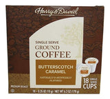 Harry & David Single Serve Coffee Cups Butterscotch Caramel - 18 Count
