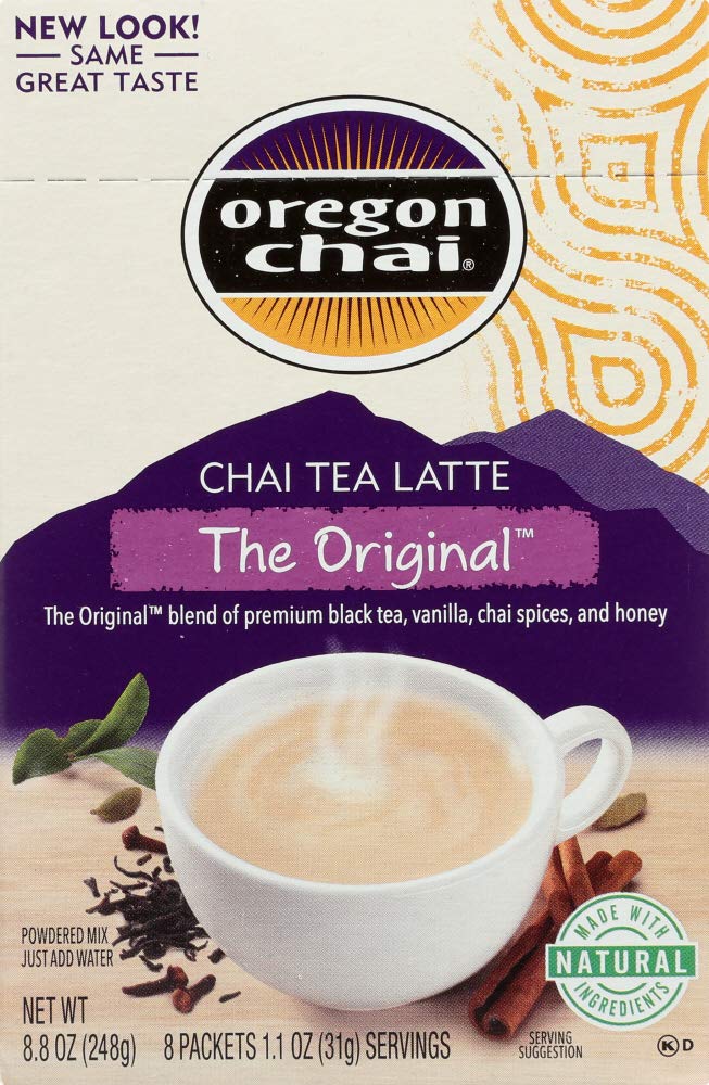 Oregon Chai Original Chai Latte Mix - 3 Pack (24 Packets) On The Go Instant Chai Tea Latte Mix