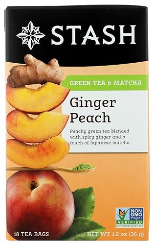 Stash Tea Green Ginger Peach Matcha (Pack of 2)