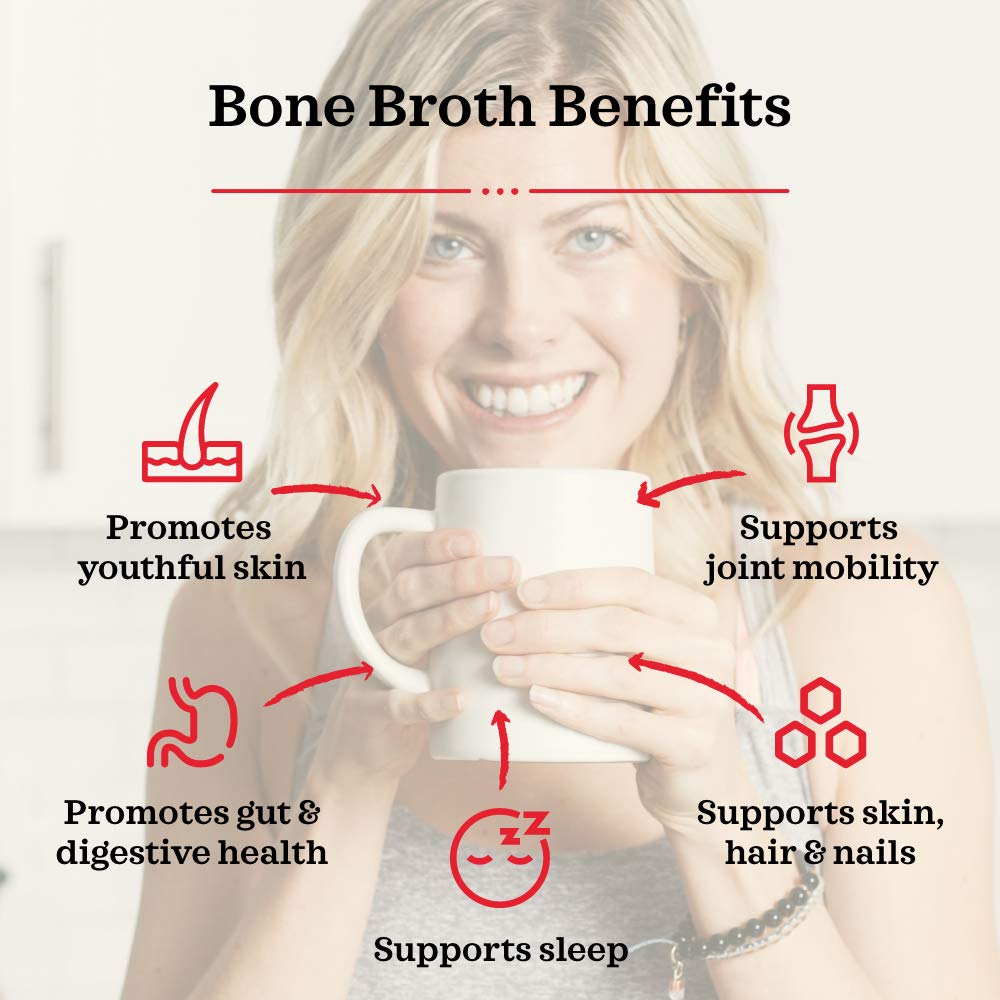 Low Sodium Chicken Broth - Pack of 2 - Organic Cooking Stock, Real Bones Not Powder, Protein, Keto, Paleo, GF, Whole 30 Diet Friendly, Natural Soup