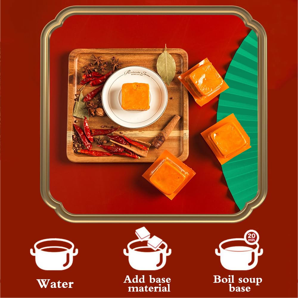 12.69 Oz (360g) Chongqing Qiaotou Hot Pot Base, Spicy And Fresh Hot Pot Base, Material
