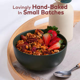 Coconut Caramel Granola with Prebiotics | Natural, Hand-Baked, Reduced Sugar, Rich in Iron | for Breakfast Cereal, Trailmix, Yogurt, Snack Food |