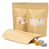 Kraft Paper Stand Up Pouches - 200 Packs, 3.5x5.5 Inches, Food Storage, Christmas