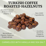 Otto Nuts - Turkish Coffee Roasted Hazelnuts, Non-GMO Naturally Vegan Snack, Good Source of Protein | 5 OZ with Resealable Bag