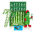 DILL PICKLE Flavored Christmas Holiday Candy Canes 18 COUNT - Stocking Stuffers Funny Novelty Weird Prank Gag Joke