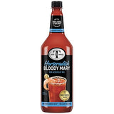Mr & Mrs T Horseradish Bloody Mary Mix, 1L Bottle, - Premium Cocktail Mixer for Bloody Marys, Ready to Use