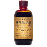 El Guapo Chicory Pecan Bitters 118ml - Handcrafted Aromatic Coffee & Pecan Flavor for Cocktails - Alcohol Free Award Winning Southern Specialty