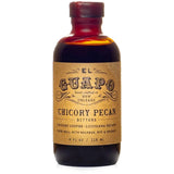 El Guapo Chicory Pecan Bitters 118ml - Handcrafted Aromatic Coffee & Pecan Flavor for Cocktails - Alcohol Free Award Winning Southern Specialty