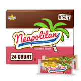 Atkinson's Neapolitan Coconut Bar Strawberry Vanilla Chocolate 1.65oz 24ct Pack