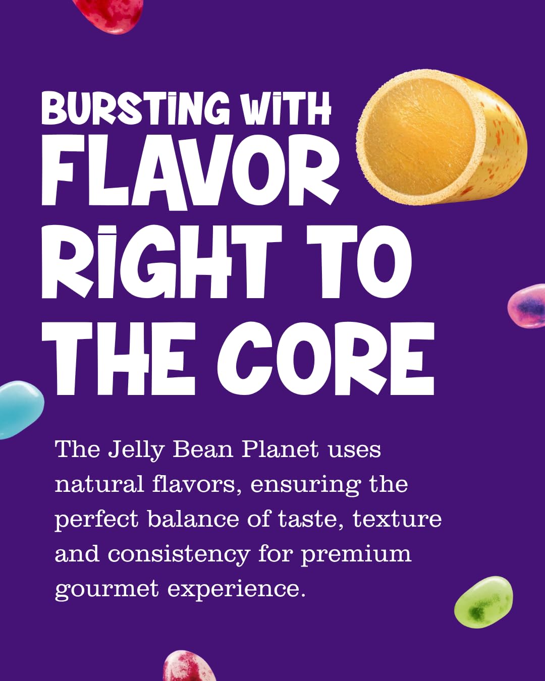The Jelly Bean Planet Easter Egg Candy Jelly Beans Gift, Pack of 5, 8 oz x 5 - Gourmet Jellybeans with 36 Natural Fruit Flavors, Kosher, Gluten Free