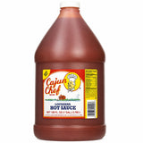 Cajun Chef Louisiana Hot Sauce 1 Gallon, 128 fl oz Cajun Cayenne Pepper Sauce, Mild Heat Hot Sauce for Gumbo, Seafood, Soups, Wings, BBQ, Pizza
