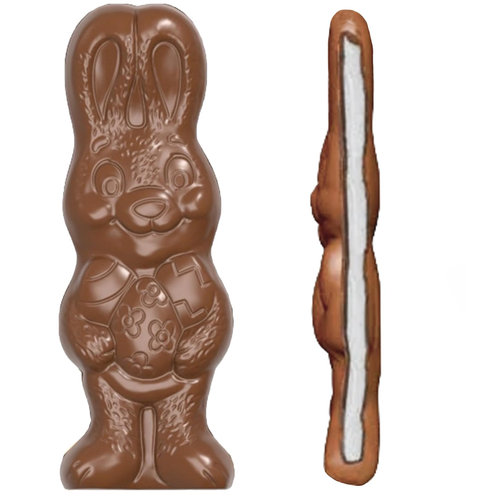 24-Pack Fruidles Chocofluff Easter Bunny Holiday Treats, Marshmallow filled Bunny, Party Bag Fillers, Individually Boxed, Kosher Certified Dairy, 3.8