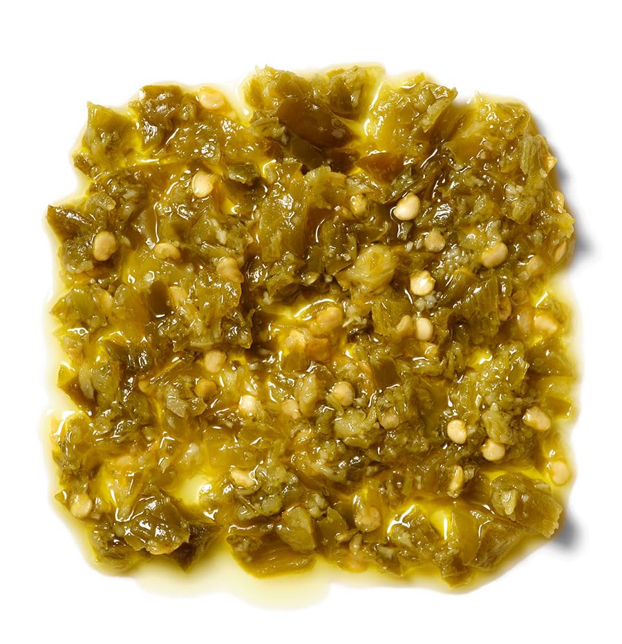 Roland Foods Hot Green Chili Crunch, Specialty Imported Food, 35.2 Ounce, Pack of 1
