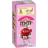 M&M'S Valentine Minis Milk Chocolate Candy, Valentine's Day Candy Gifts Bulk, 1.08 Ounce Tube (Pack of 24)