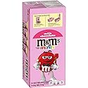 M&M'S Valentine Minis Milk Chocolate Candy, Valentine's Day Candy Gifts Bulk, 1.08 Ounce Tube (Pack of 24)