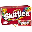 SKITTLES Original Chewy Candy, Full Size 2.17 oz Individually Wrapped Packs of Full Size Candies 36 Count