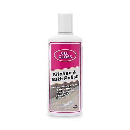 TR Industries Gel-Gloss Kitchen and Bath Cream Wax Polish, 8 Fluid Ounces -GG-8