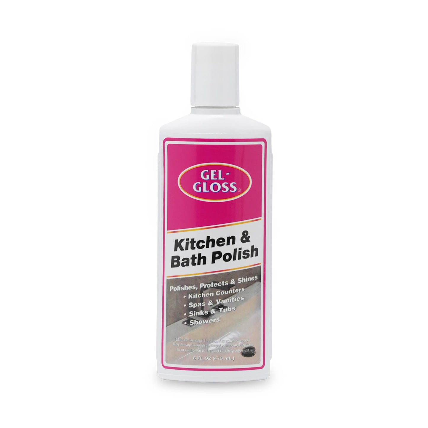 TR Industries Gel-Gloss Kitchen and Bath Cream Wax Polish, 8 Fluid Ounces -GG-8