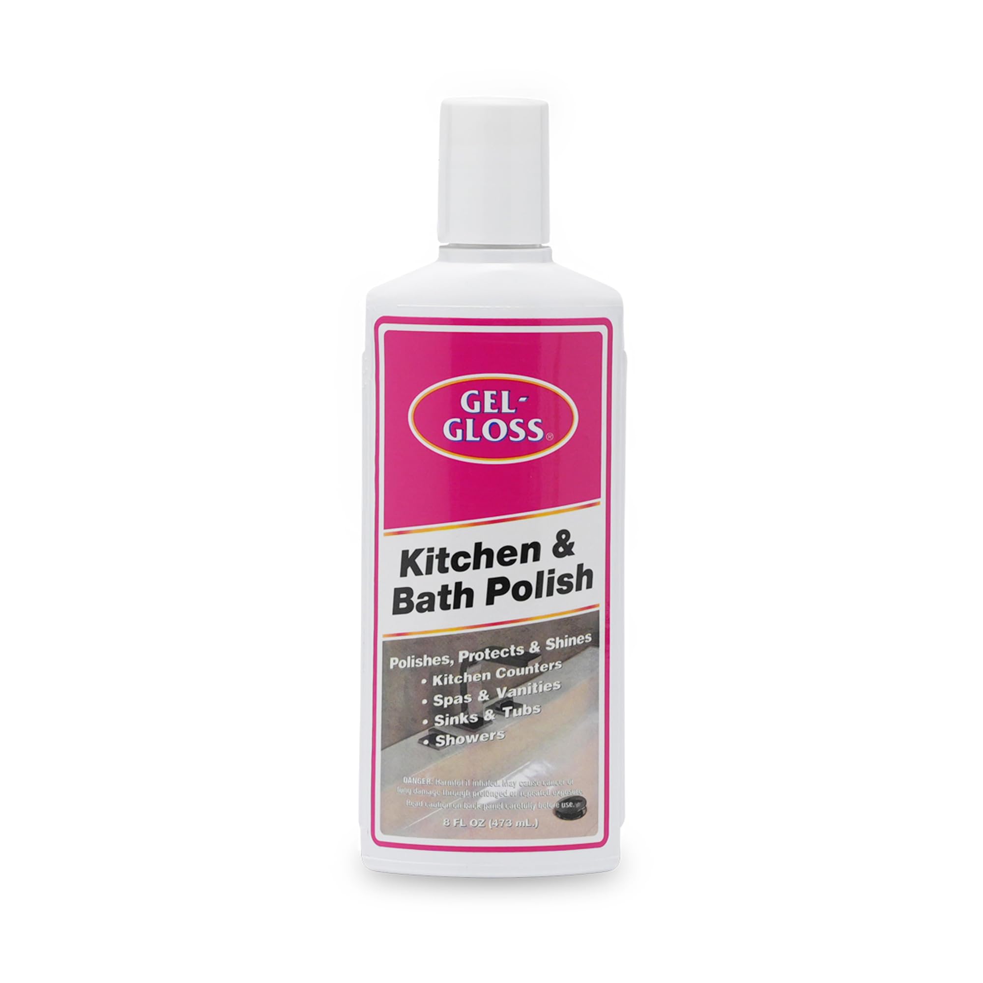 TR Industries Gel-Gloss Kitchen and Bath Cream Wax Polish, 8 Fluid Ounces -GG-8