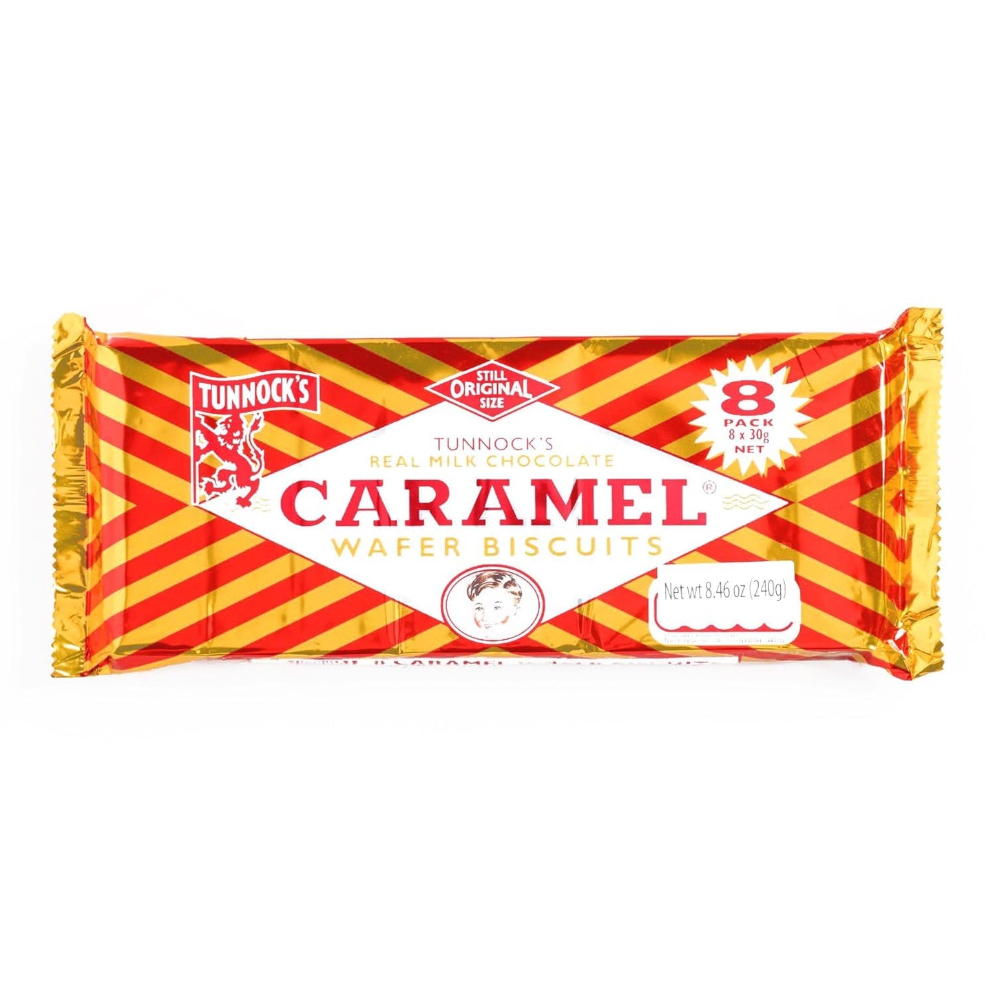 Tunnock's Milk Chocolate Wafers 8.46 oz (Pack of 1)