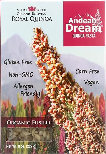 Andean Dream, Gluten-Free Quinoa Fusilli Pasta, 8 Ounce