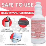 Lucasol One Step Disinfectant, 1 Quart (32 Ounce), All Purpose Cleaner Spray For Hospitals, Barber Supplies, Household Essentials, School, Salons