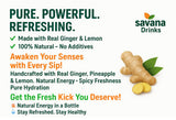 SaVana DrinKs Ginger Juice, 12 oz (15?Pack) - Natural Ginger Wellness Drink with Pineapple & Lemon for Immunity, Energy & Gut Support