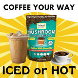 Made by Nature Mushroom & Collagen Protein Coffee | 30 Servings | Colombian Coffee | MCT | 10g Protein | Collagen Peptides | Skin, Joint, Muscle